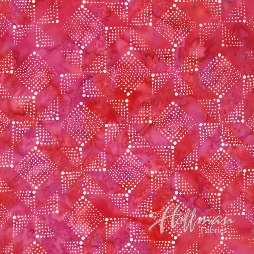 Hoffman - Batik - Pink Blocks