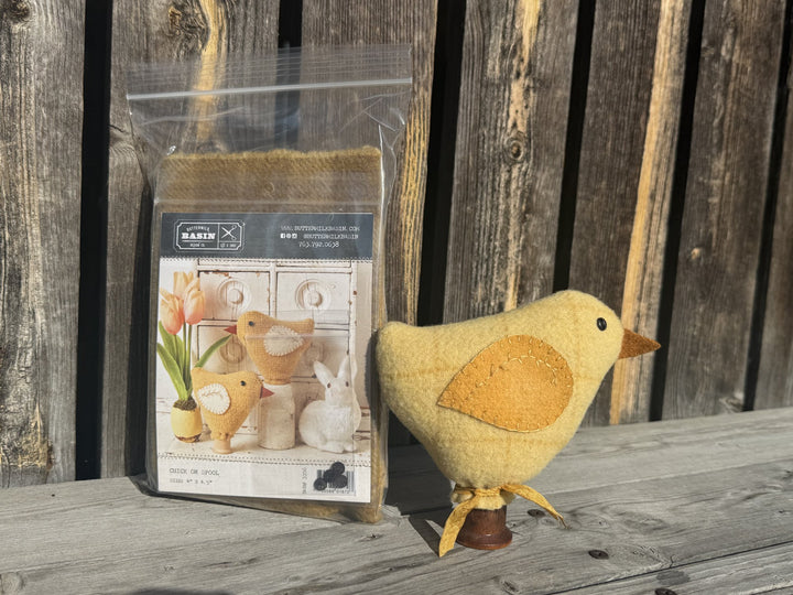 Kit - Chick on Spool  4" X 4.5"