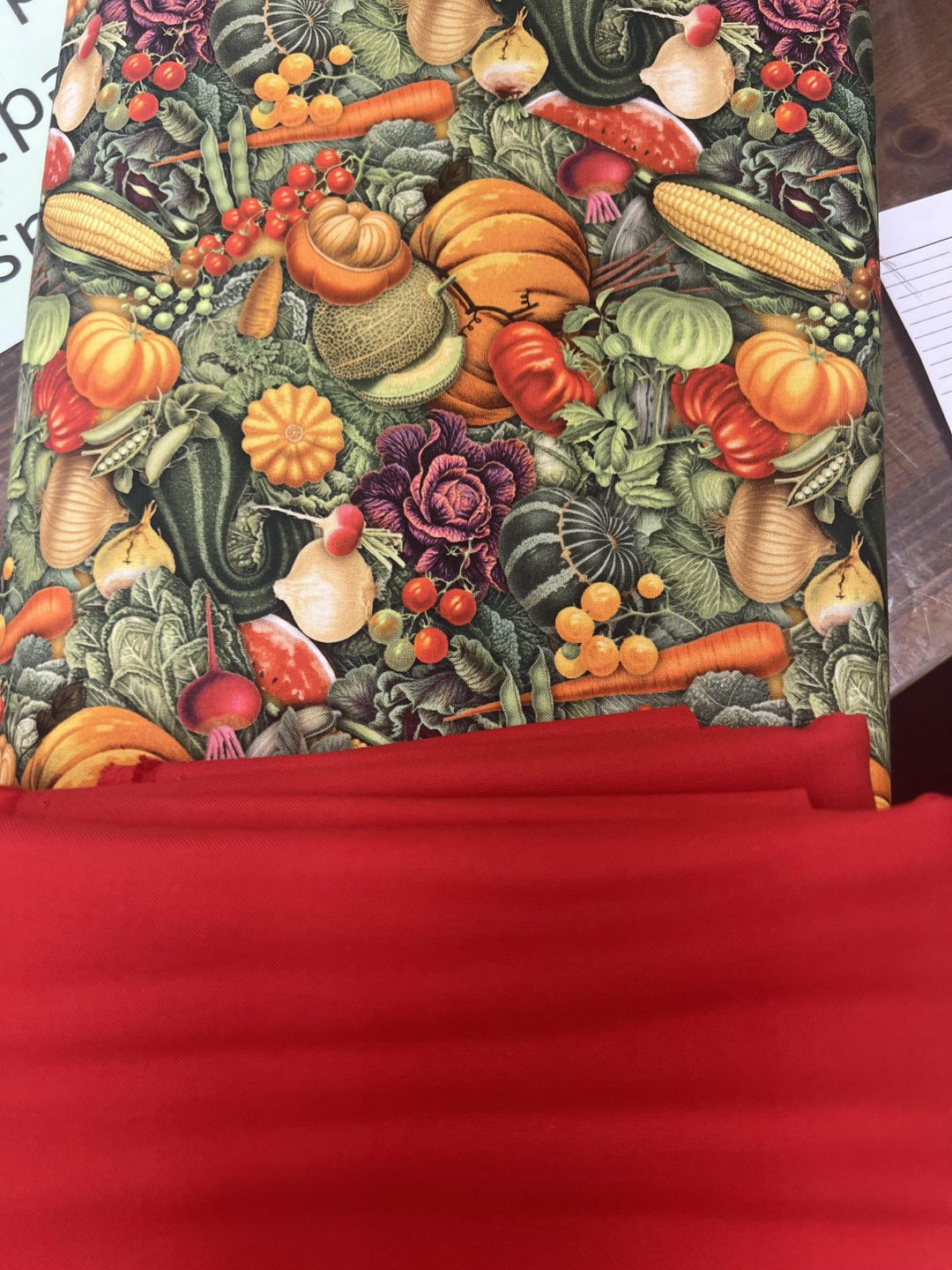 Kit - Veggie Garden Apron 20"x30" - Red Lining