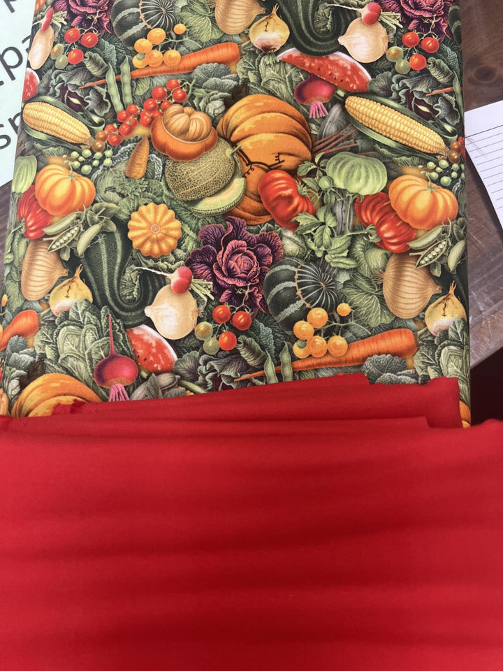 Kit - Veggie Garden Apron 20"x30" - Red Lining