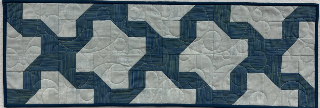 KIT - Woven Ribbons - Blue Green 12" X 36" (pattern NOT included)