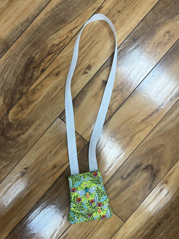 KIT - Cell Phone Holder Wallet - Floral and Gold Dots