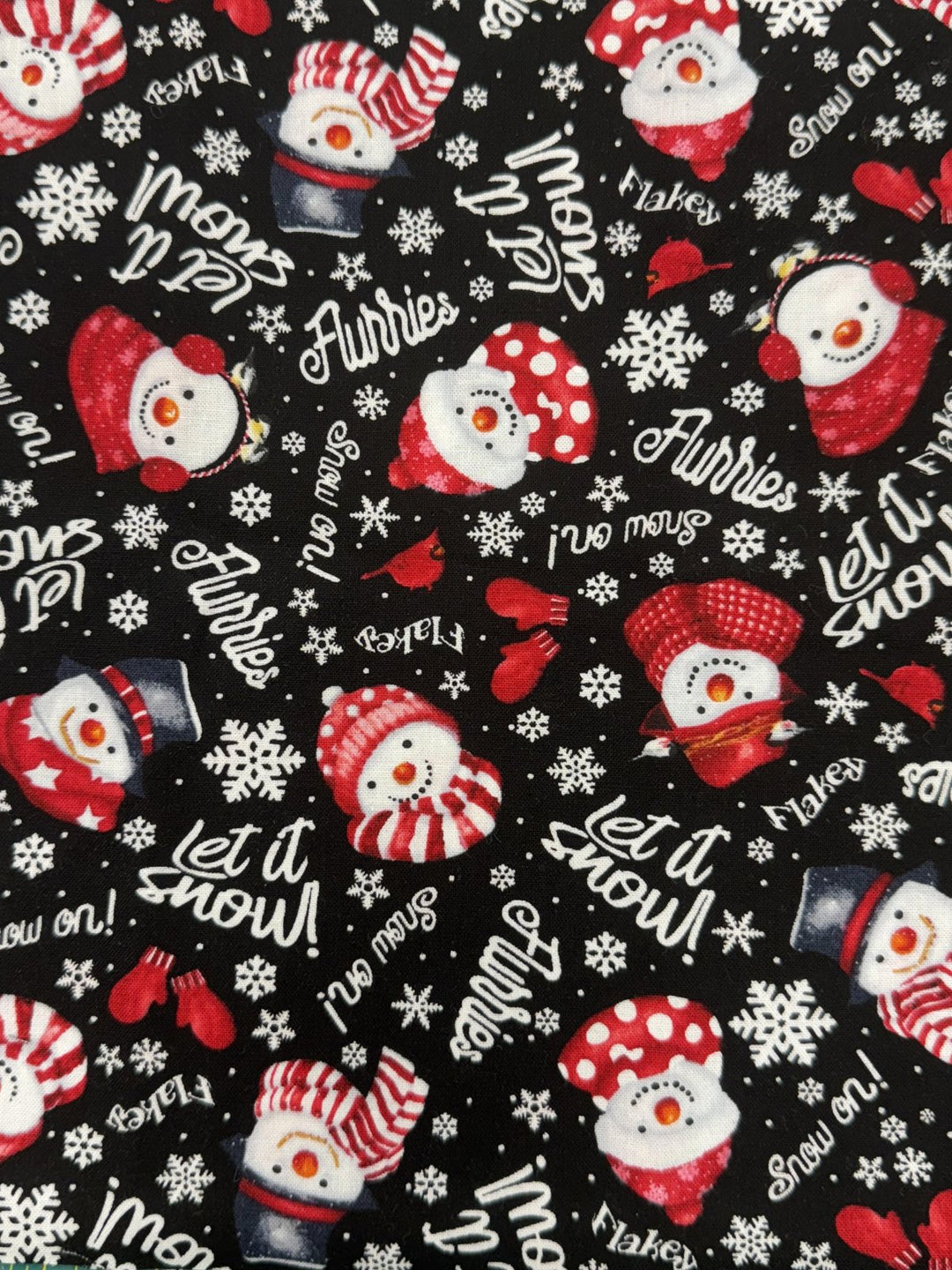 KIT - Pot Holder - Snowman  9"x9"