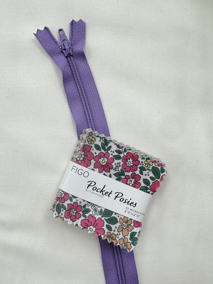 KIT - Pocket Poises Mini Charm Bag 7½ ” wide x 6” tall x 2¾ ” deep