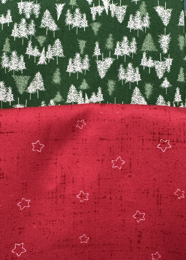 Kit - Tree Napkin - Green Trees & Red Stars