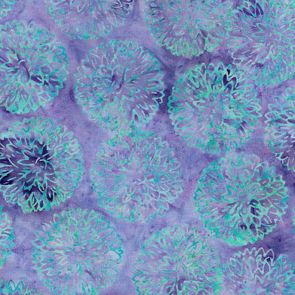 Island Batik - Electric Desert - Queen Victoria Periwinkle