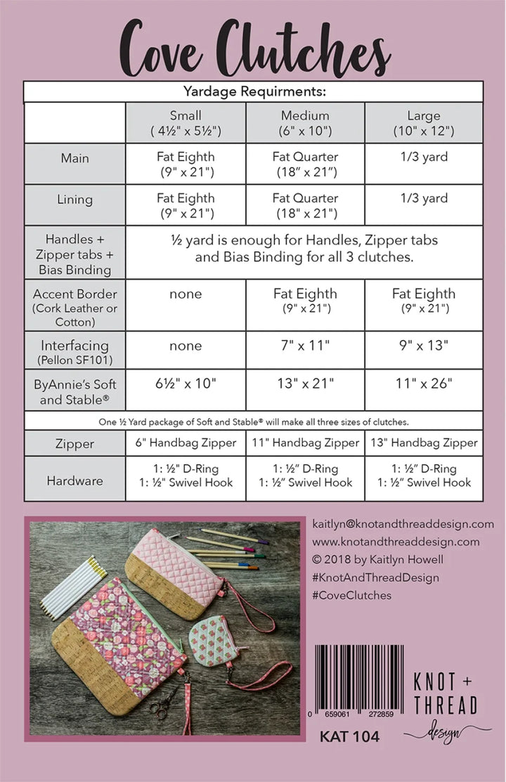 Pattern - Knot and Thread - Cove Clutches