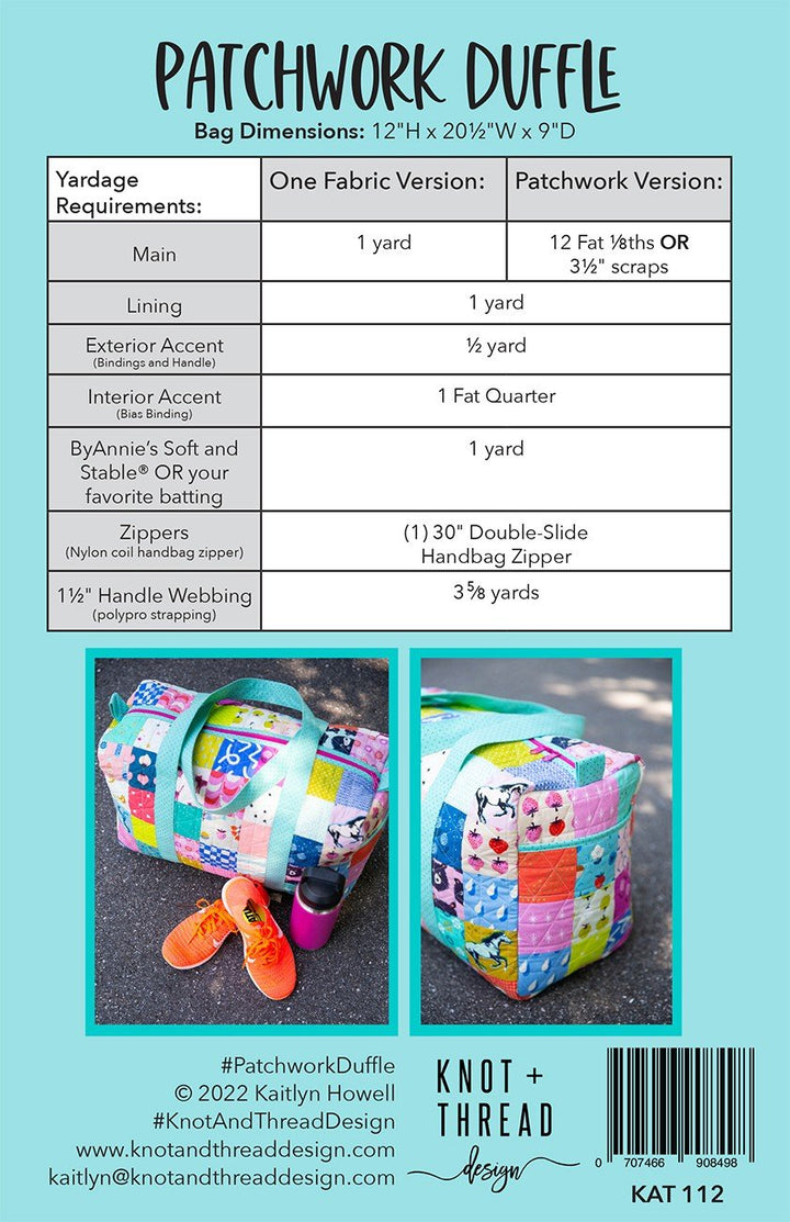 Pattern - Patchwork Duffle Pattern