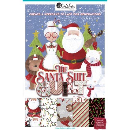 2026 PRE-ORDER - Kit - Multicolor Santa Suit Quilt Kit Box