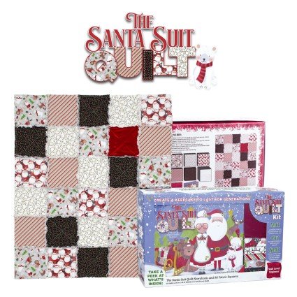2026 PRE-ORDER - Kit - Multicolor Santa Suit Quilt Kit Box