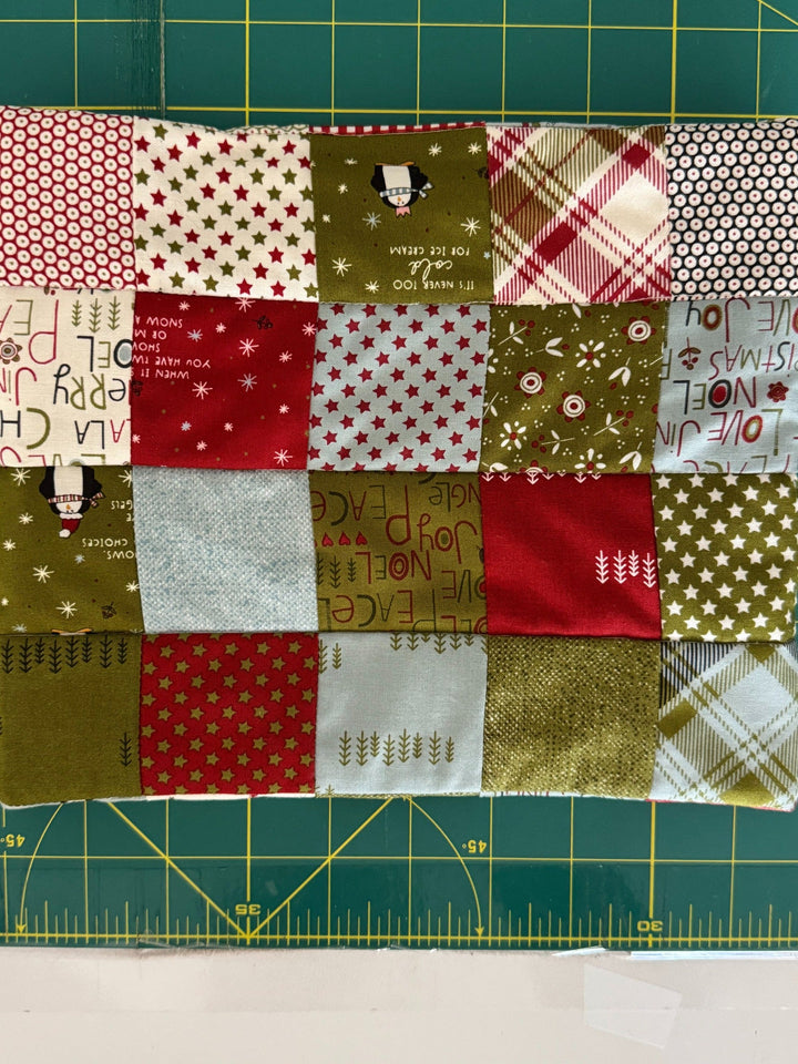 KIT - Patchwork Pouch - Chilly 9.5" wide x 8" tall