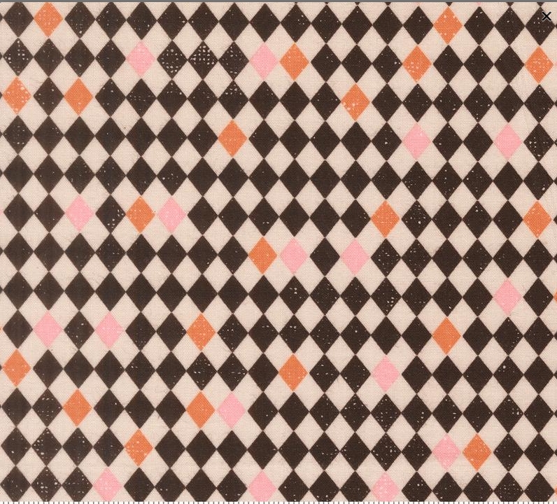KIT - Pot Holder - Black, Orange, Pink Diamond 9"x9"