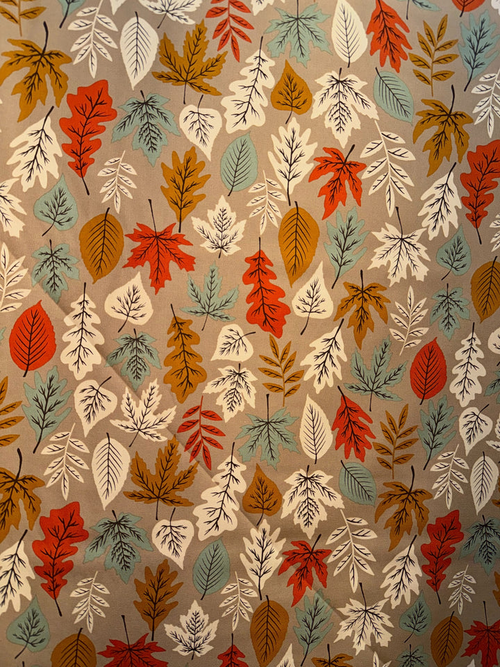 KIT - Pot Holder - Brown Leaves 9"x9"