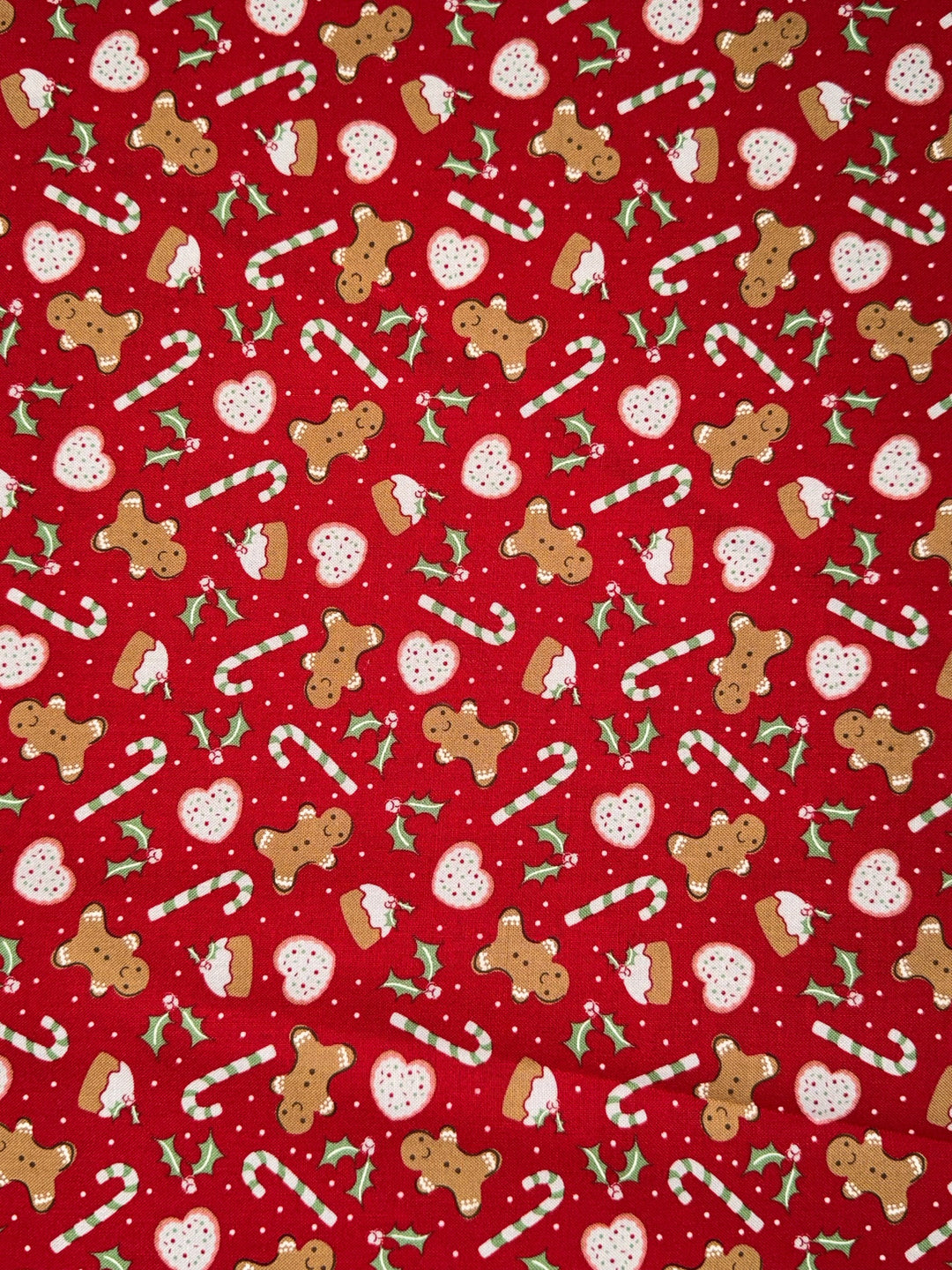 KIT - Pot Holder - Gingerbread Tossed Red 9"x9"