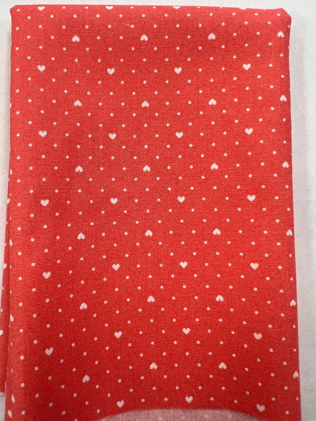 KIT - Pot Holder - Pink with mini white hearts 9" x 9"