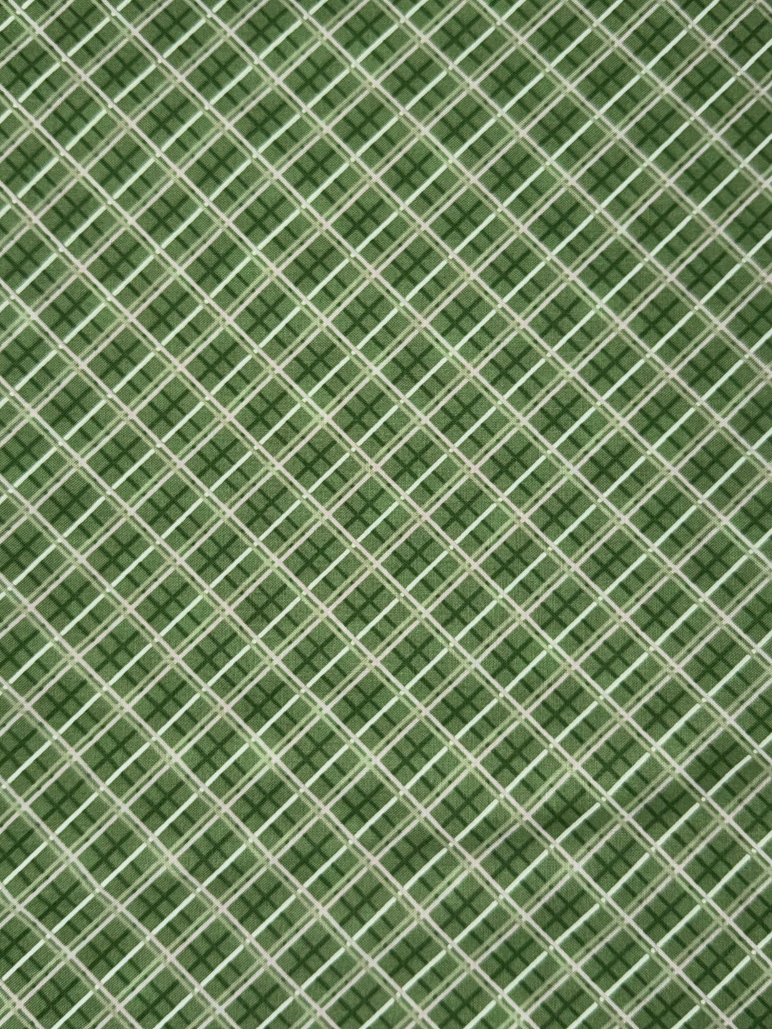 KIT - Pot Holder - Plaid Green 9"x9"