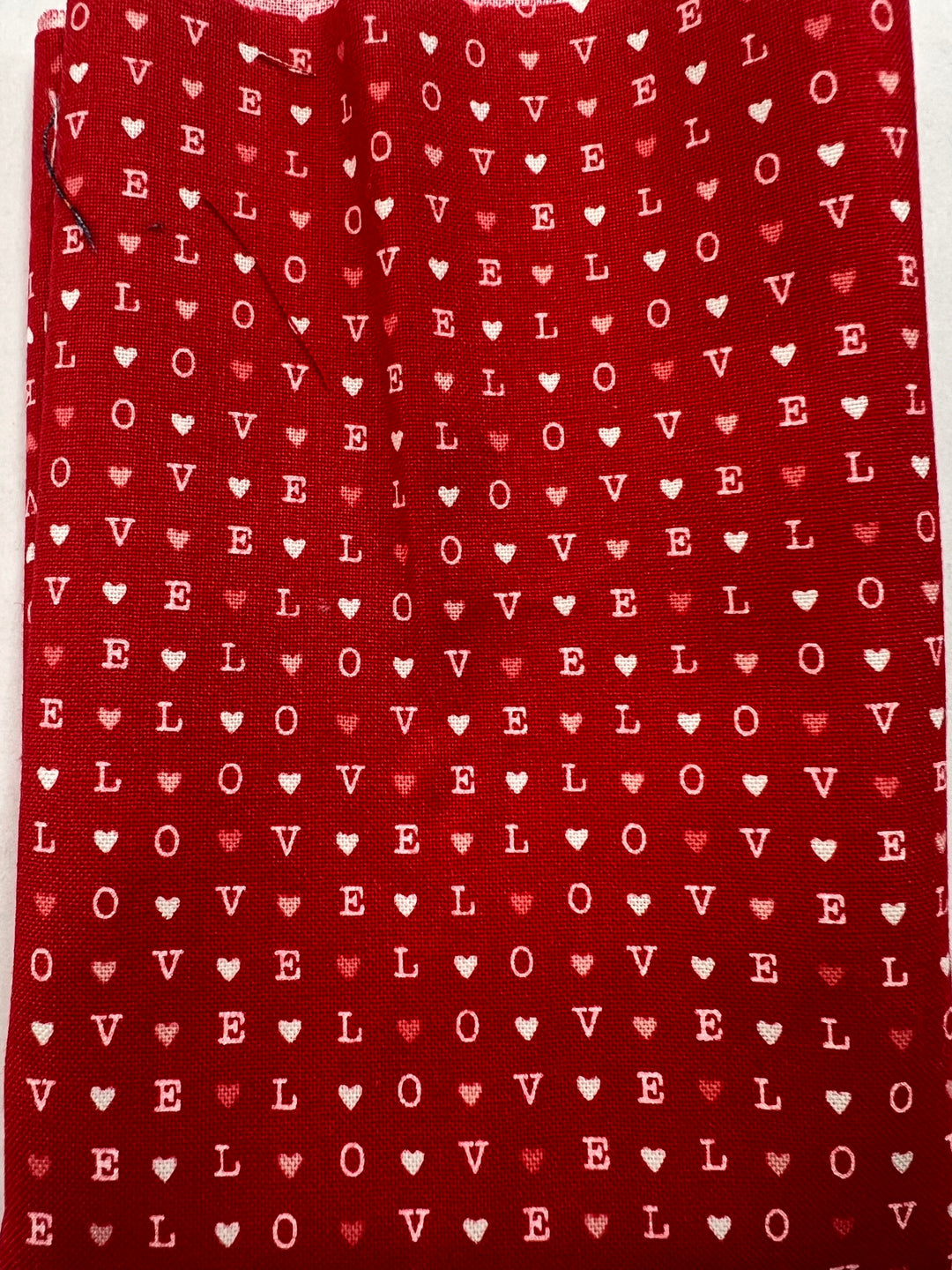 KIT - Pot Holder - Red Valentines LOVE 9" x 9"