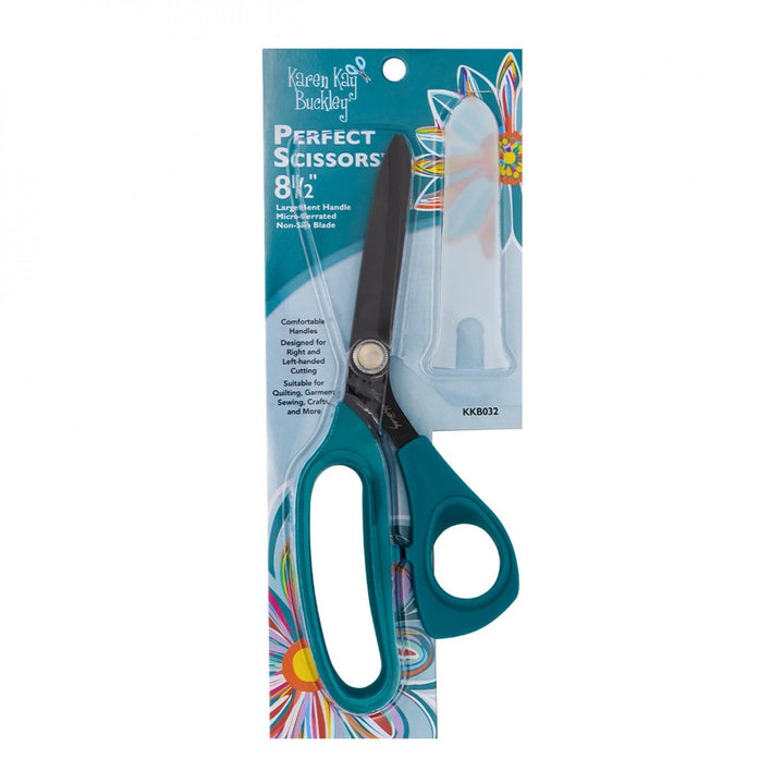 Scissor - Perfect Scissors Dark Teal 8-1/2in Bent Handle Micro-Serrated Non-Slip Blade