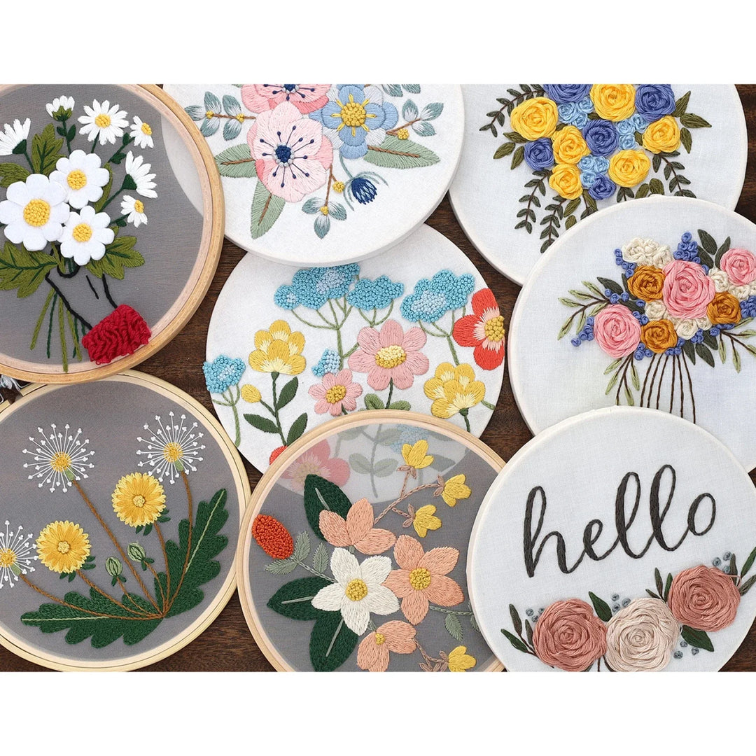 Leisure Arts Kit Embroidery 6" Home Sweet Home