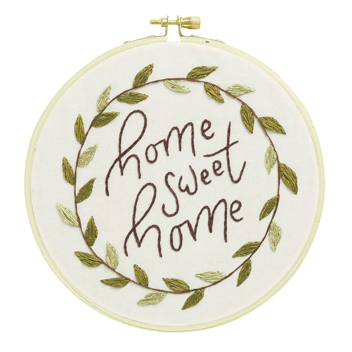 Leisure Arts Kit Embroidery 6" Home Sweet Home