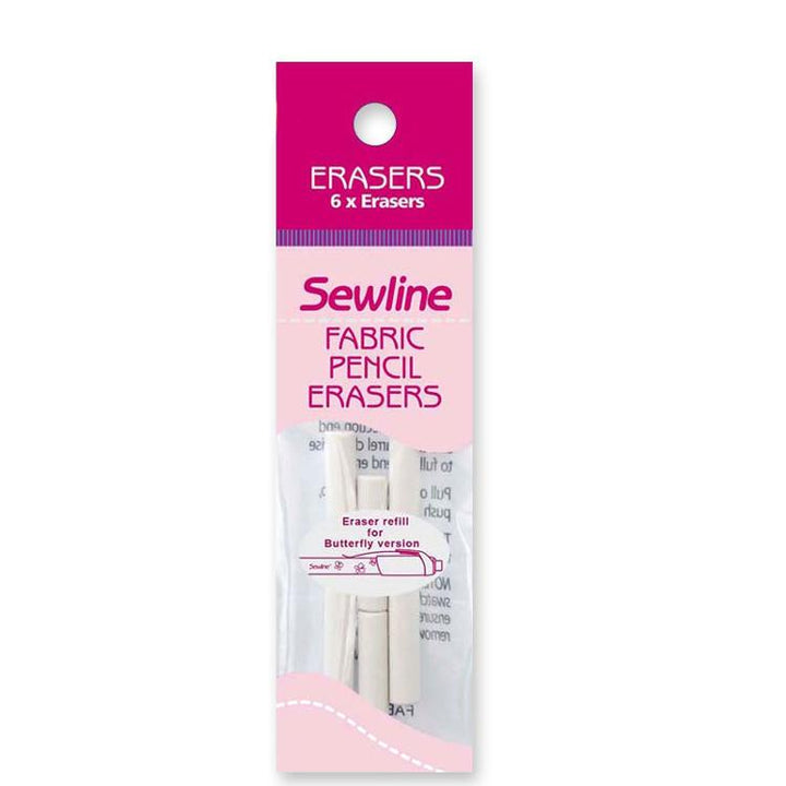 Sewline - Eraser Refill 6ct Butterfly MP FAB50019