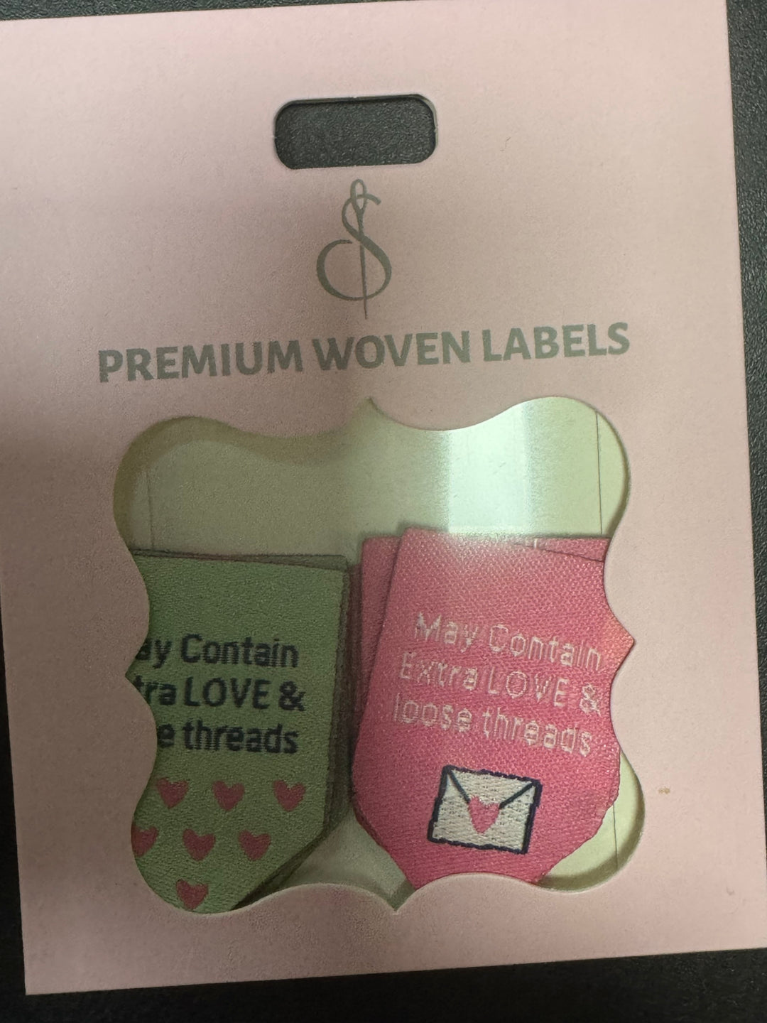 Labels - Premium Wovel Labels - May contain extra LOVE & loos threads