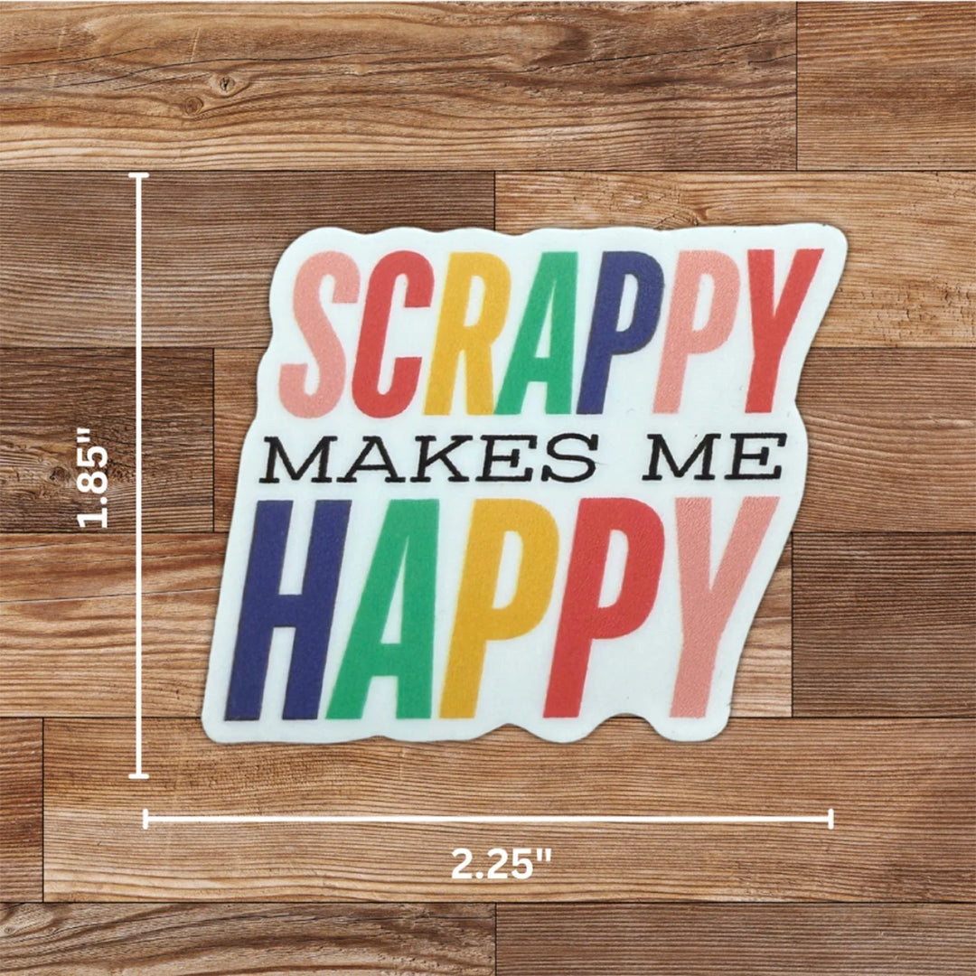 Sticker - Scrappy Makes Me Happy