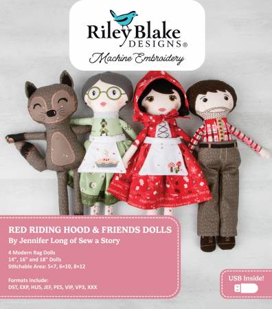 Design - Red Riding Hood & Friends Dolls - Machine Embroidery