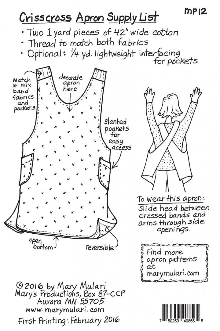 Pattern - Crisscross Apron