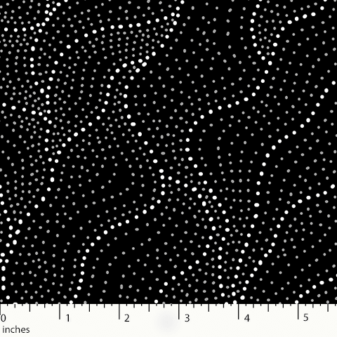 M&S Textiles - Aboriginal - Land of Utopia Black