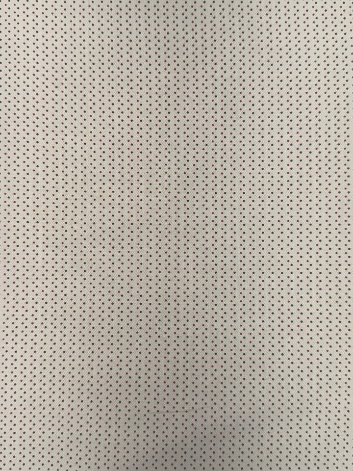 Marcus Brothers - Little Companion Shirtings - Red and Black Dots on Cream