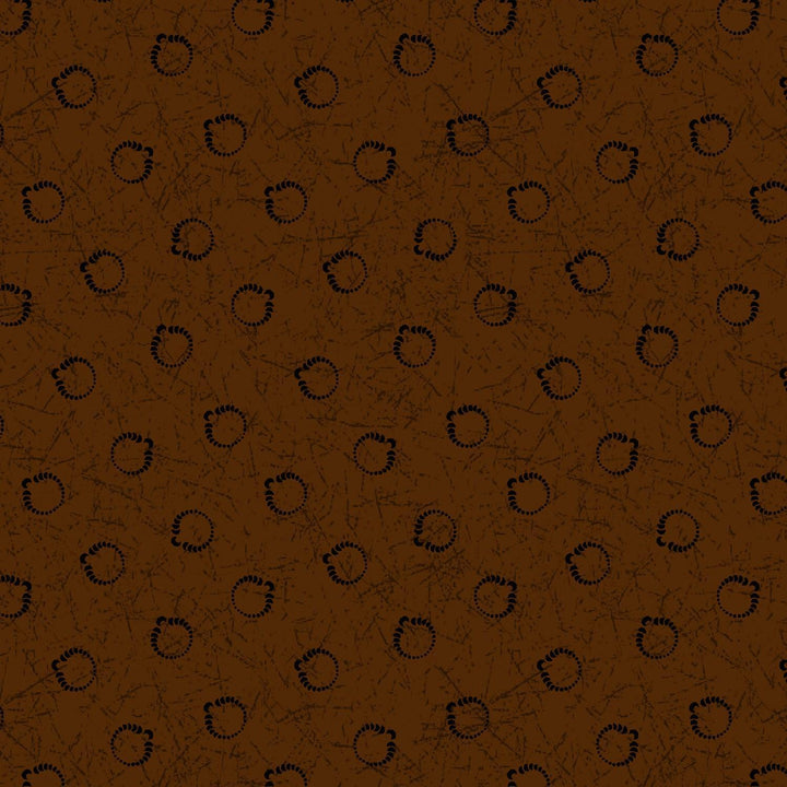 Marucs Fabrics - Pam Buda - Primitive Traditions - Constellation Brown