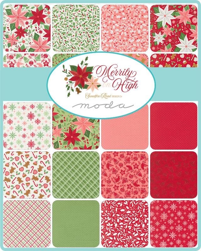 Mini Charm - Moda - Sweetfire Road - Merrily On High