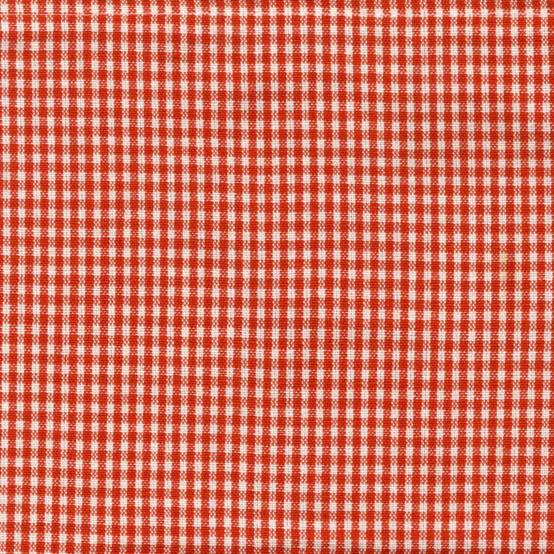 Tea Towel - Mini Check Orange/White