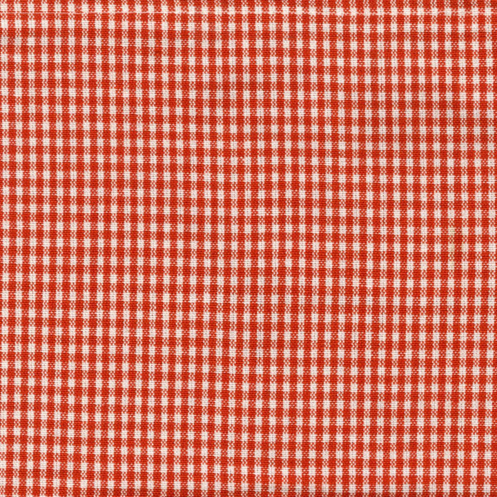 Tea Towel - Mini Check Orange/White