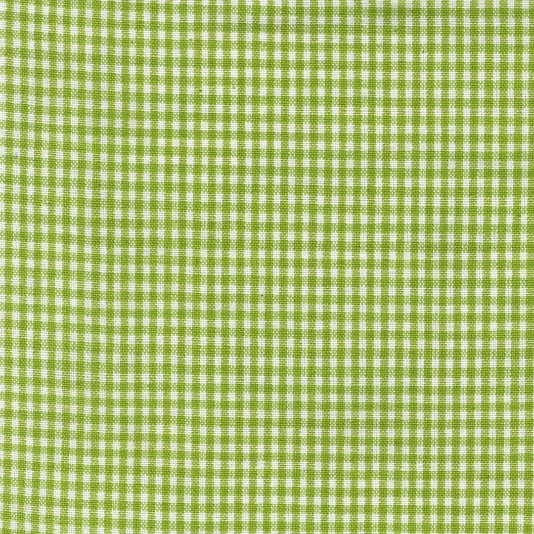 Tea Towel - Mini Check - Green Lime
