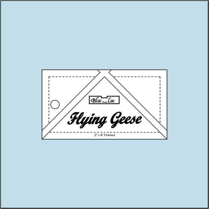 Ruler - Bloc Loc - Flying Geese  2"x4"