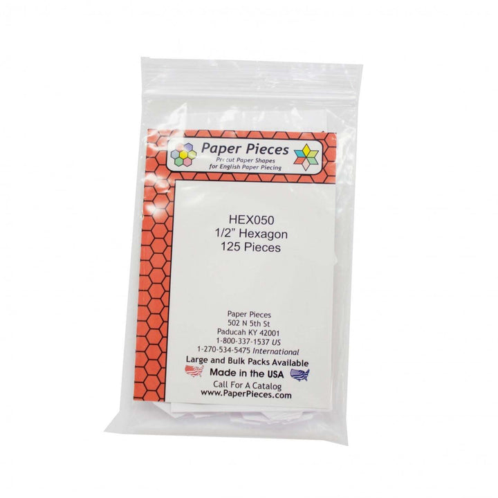 Paper Piece - Hexagon Pack 1/2in 125pc