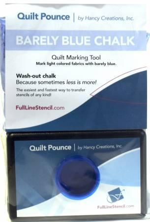 Hancy Creations - Stencil Chalk Transfer Quilt Pounce Pad Barely Blue