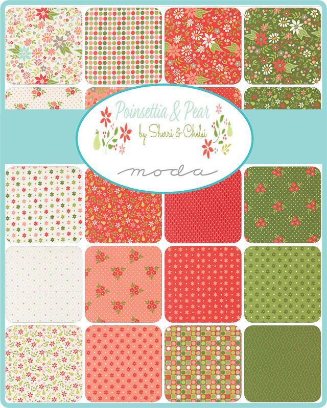 Mini Charm - Moda - Sherri & Chelsi - Poinsettia and Pear