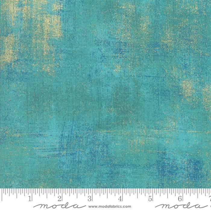 Moda - Grunge Basics - Peacock - Metallic 30150-524M
