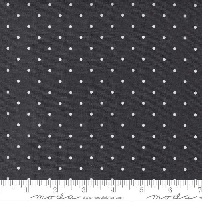 Moda - Lella Boutique - Country Rose - Charcoal Dots