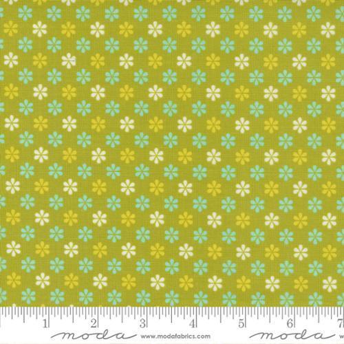 Moda - Maureen McCormick - Flower Power - Chartreuse
