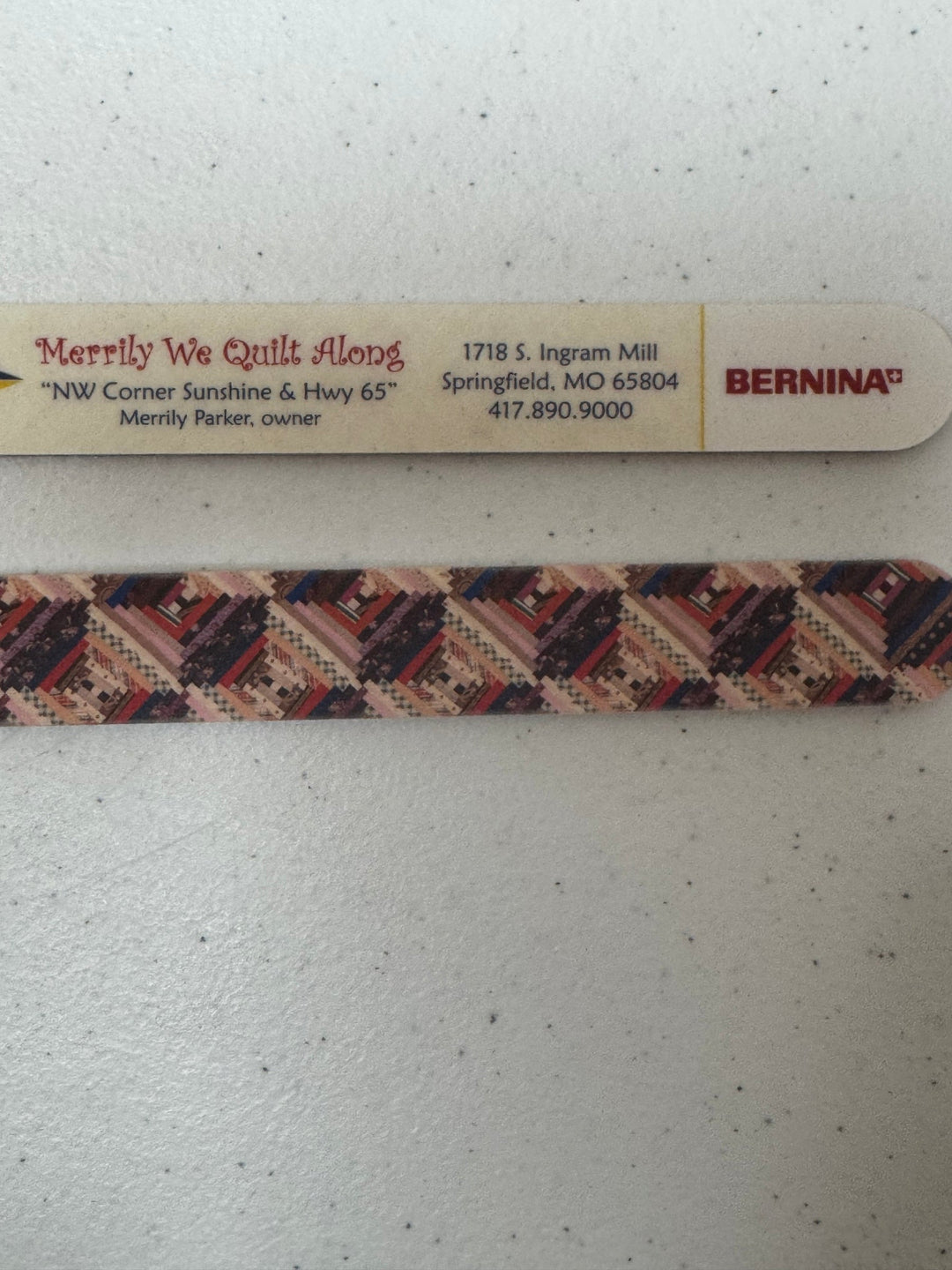 Nail Files - Diamond Log Cabin Using Strips