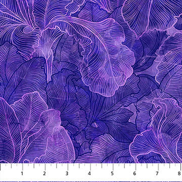 Northcott - Infatuation - Iris Texture - Purple