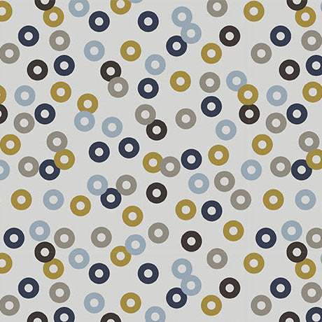 Quilting Treasures - Modern Refinement - Circle Geo Toss Light Gray