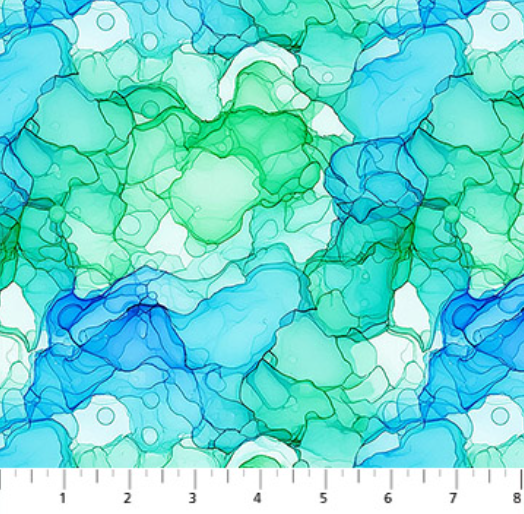 Northcott - Radiant Rhapsody - Cool Aquatic