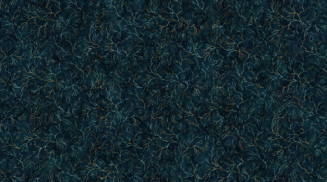 Northcott - Raven's Call - Branch Texture - Black Multi