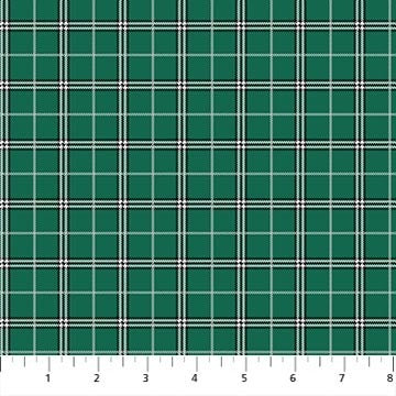 Northcott - Rudolph The Red Nosed Reindeer - Plaid - Spruce