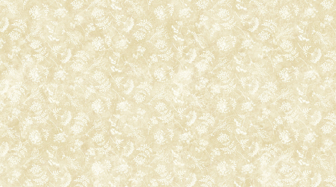 Northcott - Stonehenge Organics - Floral Tossed LG Beige